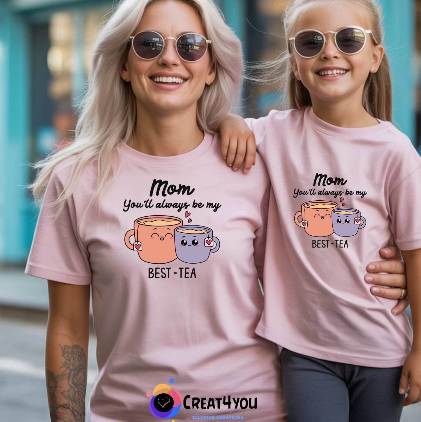 T-shirt Best Tea — Presente Personalizado para o Dia da Mãe
