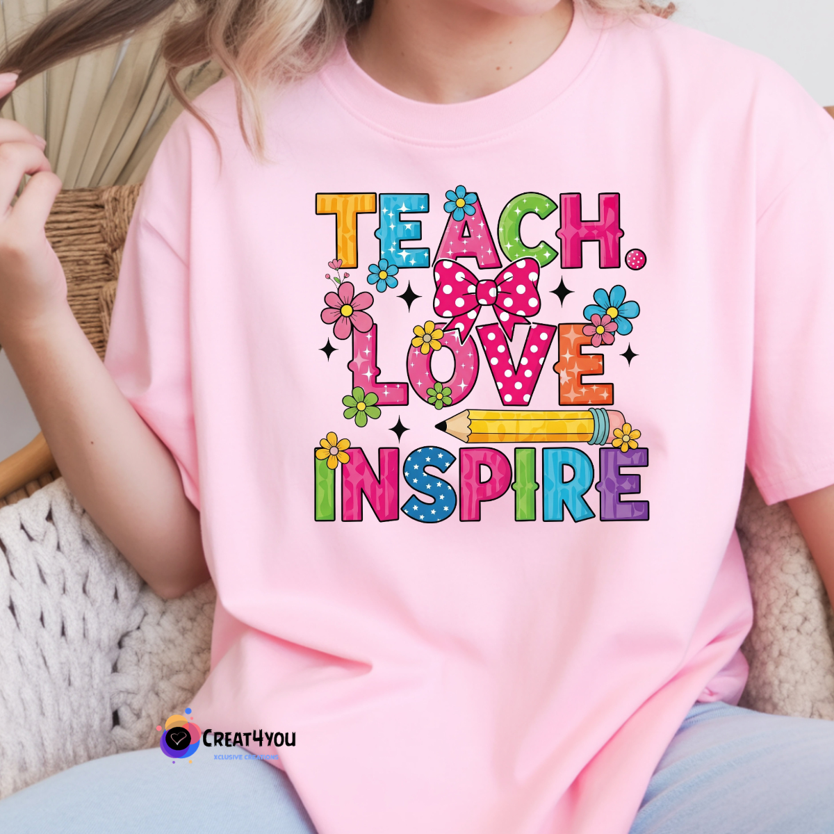 T-Shirt Professora 👩🎓 Inspire – Presente Personalizado Único
