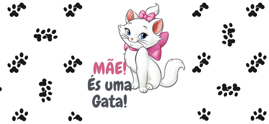 Caneca com Base de Cortiça "Mãe Gata"
