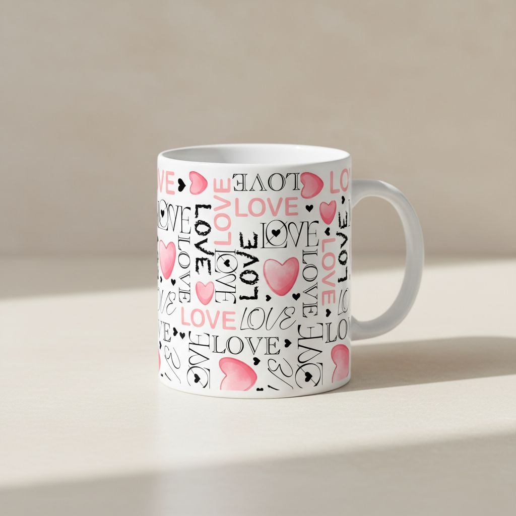 Mockup Caneca Love Pattern