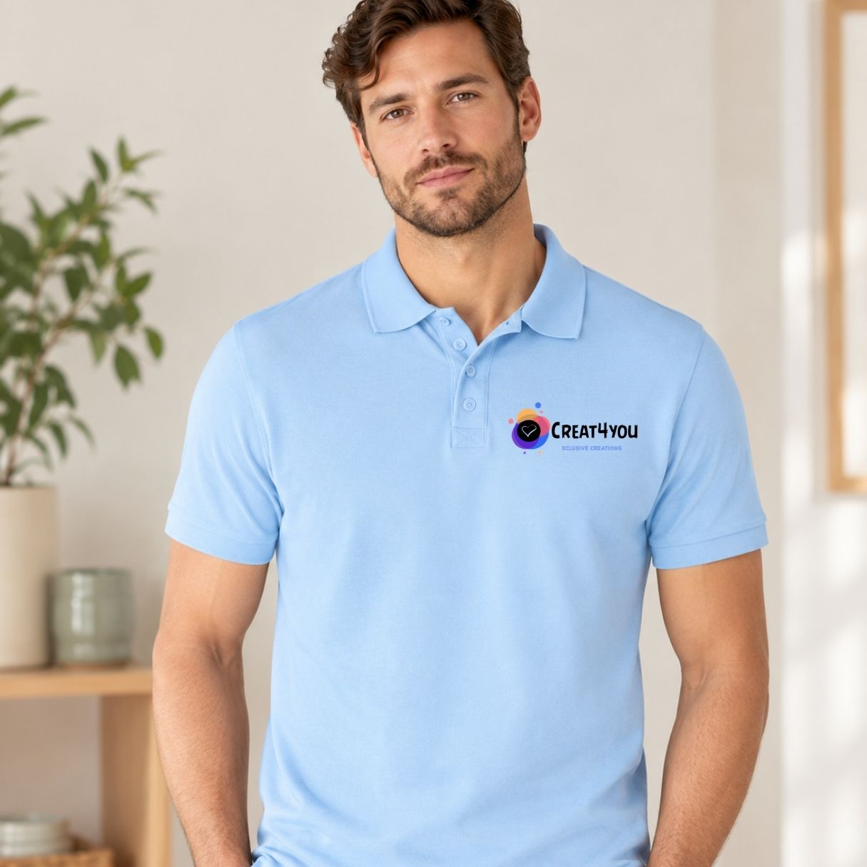 Polo worker  masculino personalizado à medida da sua empresa.