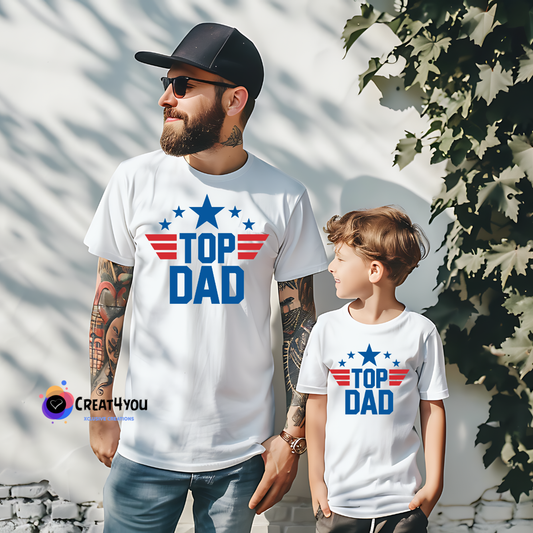 Conjunto Pai e Filho 🥇"Top Dad"