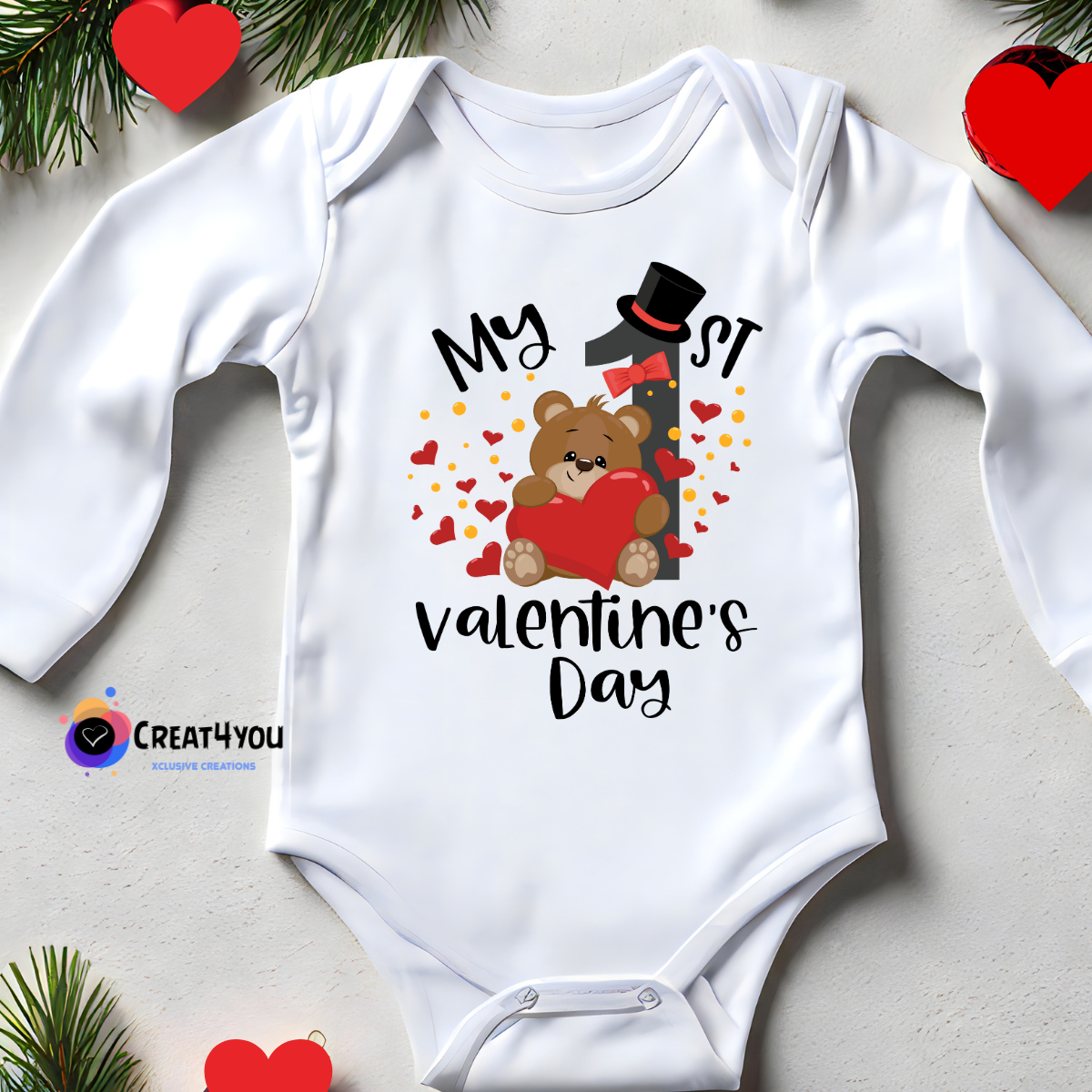 Body Bebé ❤️"My Firt Valentine"