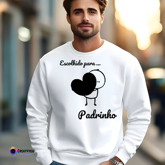 Sweatshirt " Escolhi para Padrinho"🐰