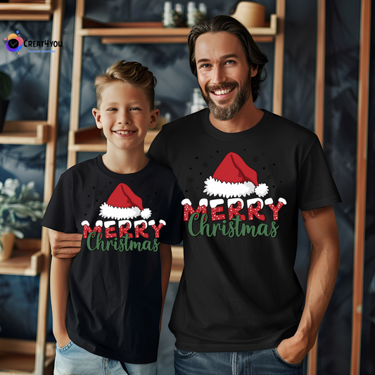 Conjunto Pai e Filho 🎄 Gorro Natal