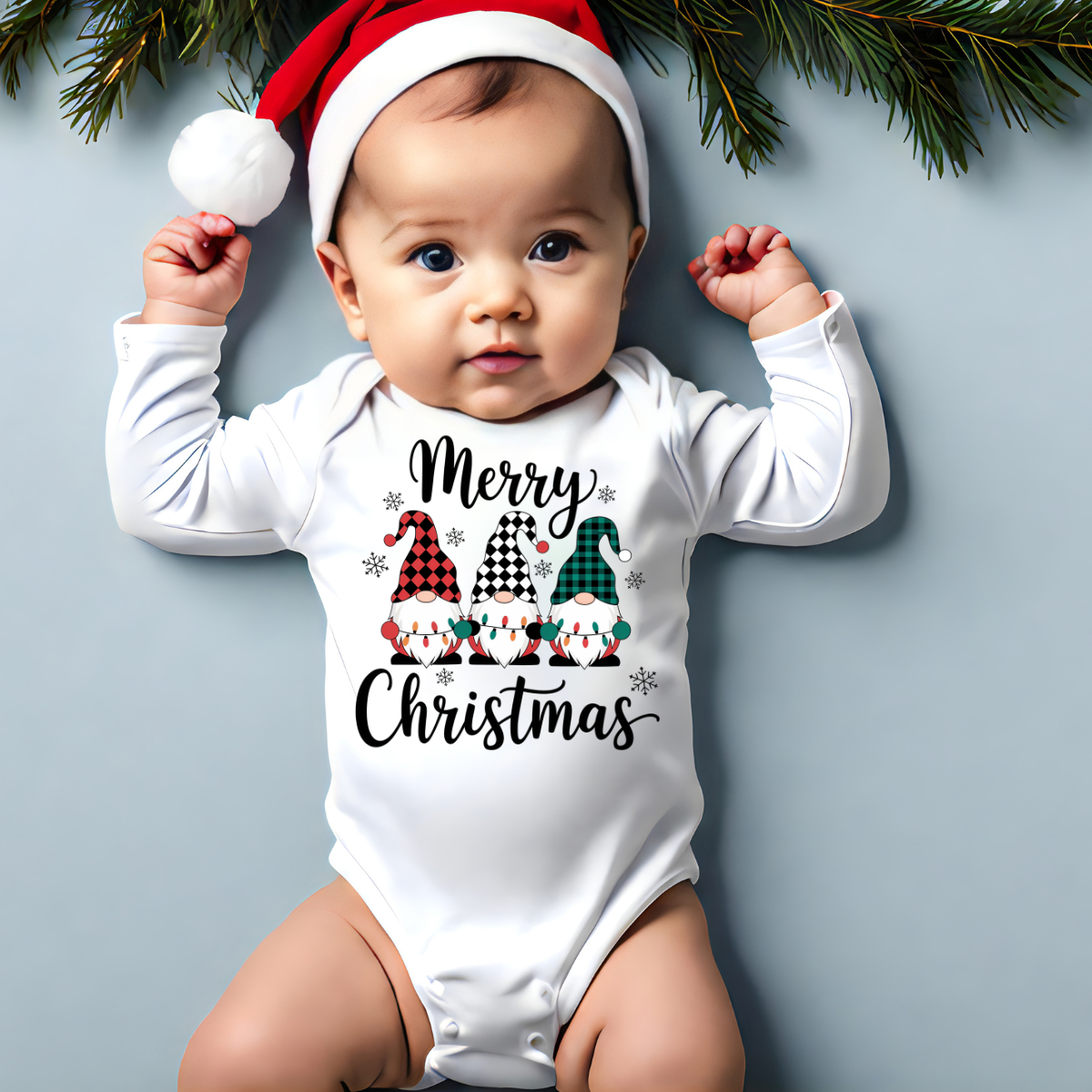 Body Bebé Natal Gnomos