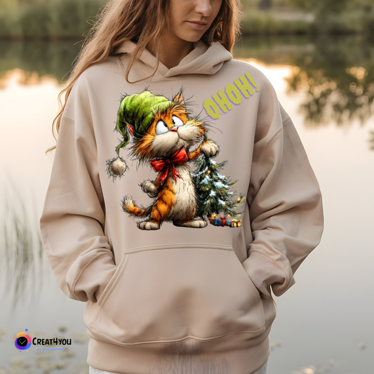 Hoodie 🎄 Gato Natalício