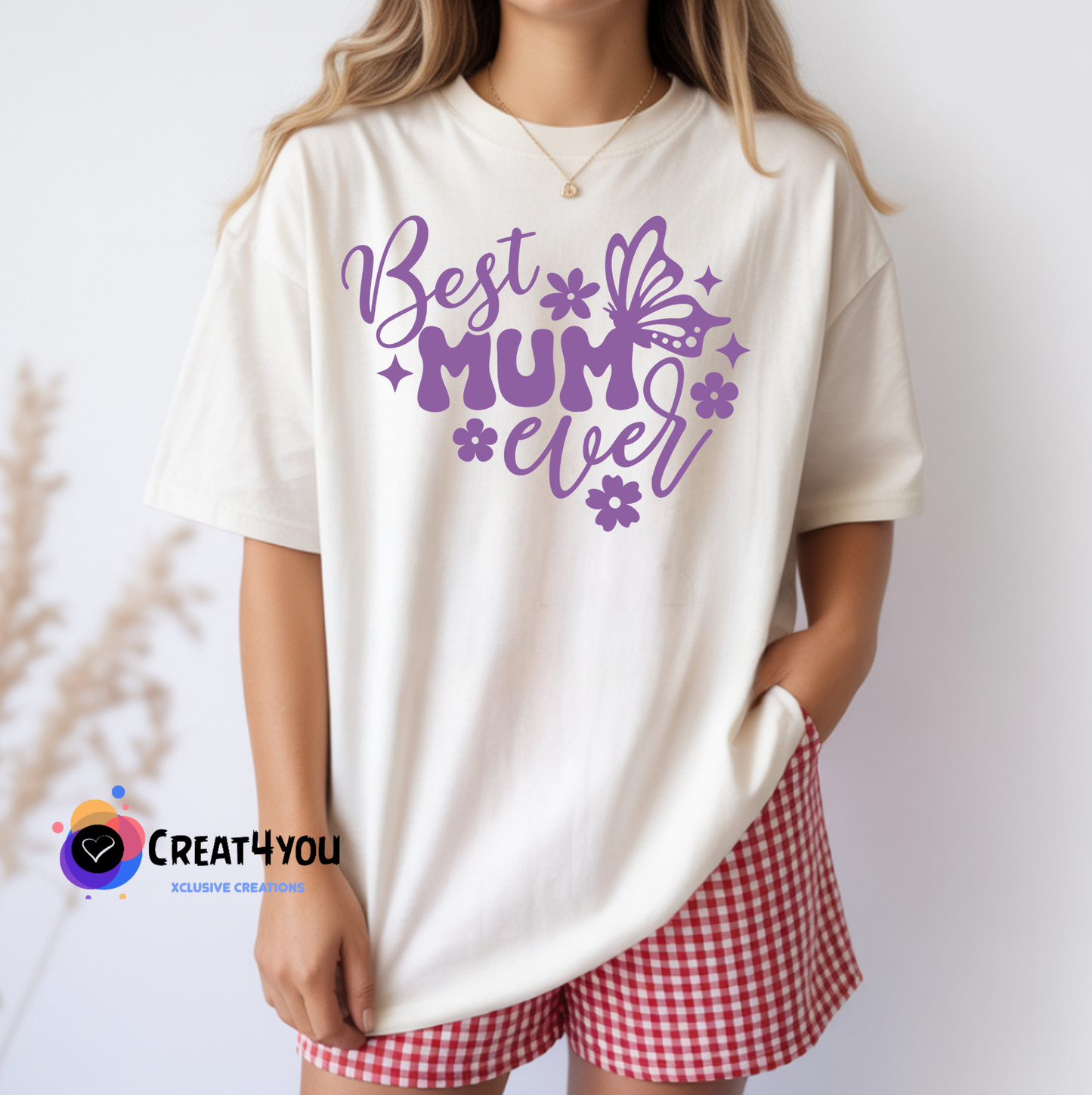 T-shirt MUM Ever — Presente Personalizado para o Dia da Mãe