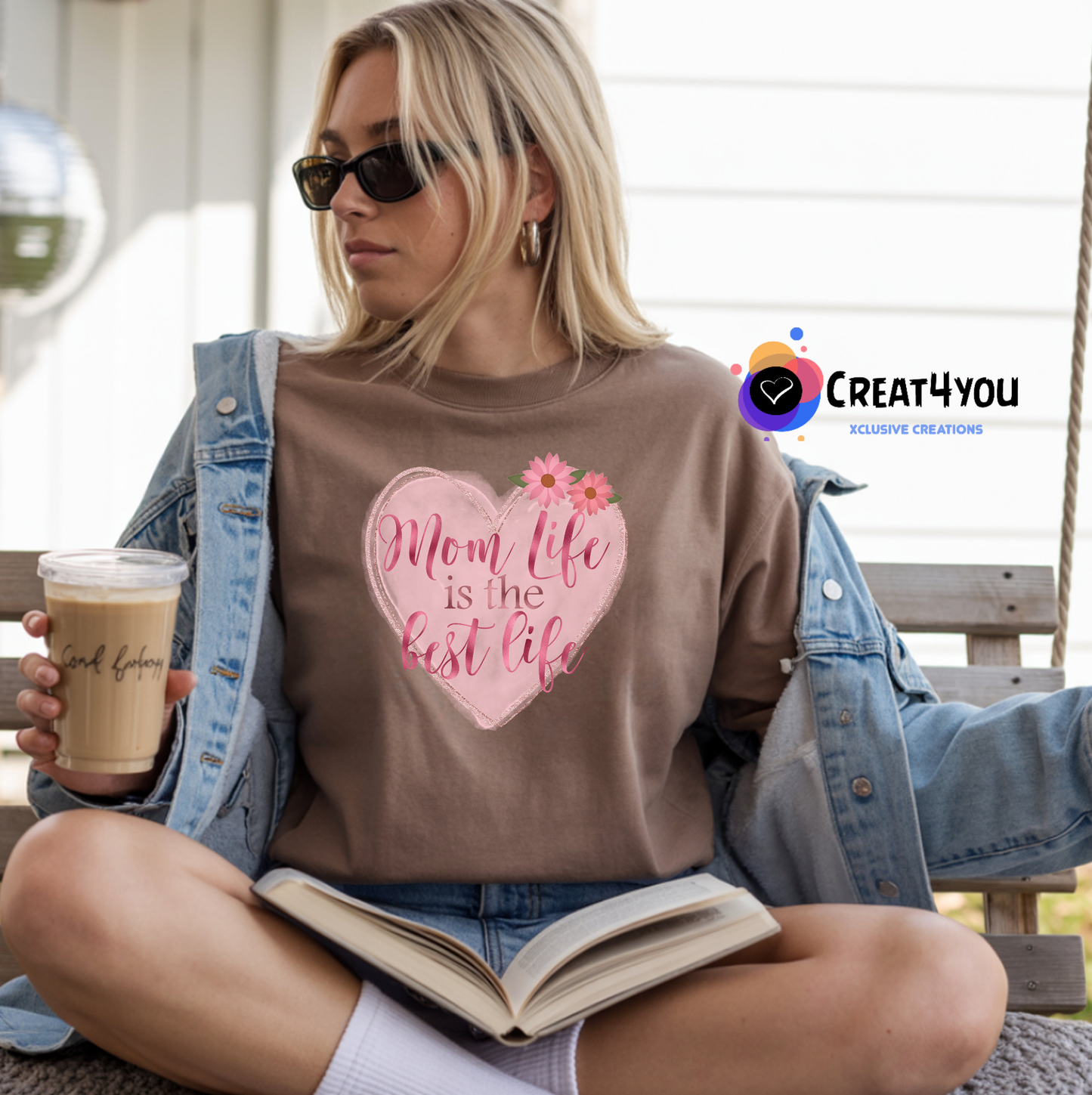 T-shirt Coração — Presente Personalizado para o Dia da Mãe