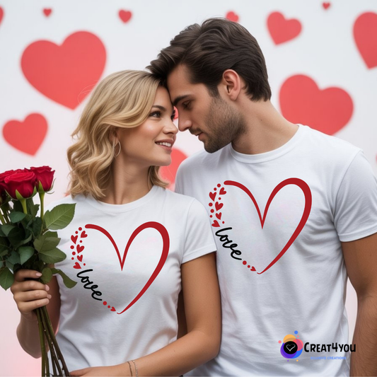 Conjunto T-SHIRT LOVE ❤️