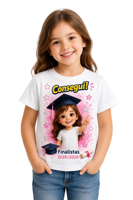 T-Shirt Finalistas com Foto – Presente Personalizado Único