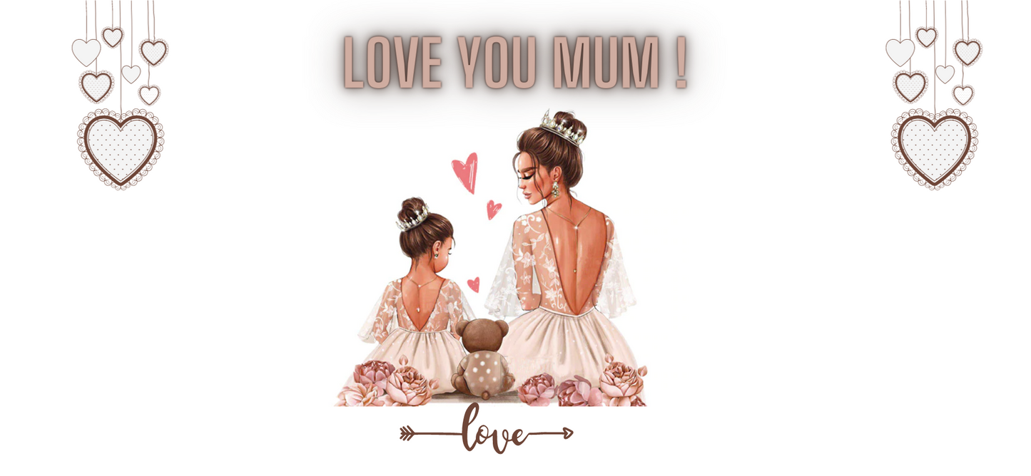 Caneca com base de Cortiça "Love You MUM"