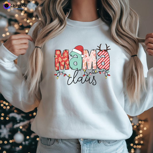 Sweatshirt Natal  Branca "Mamã"