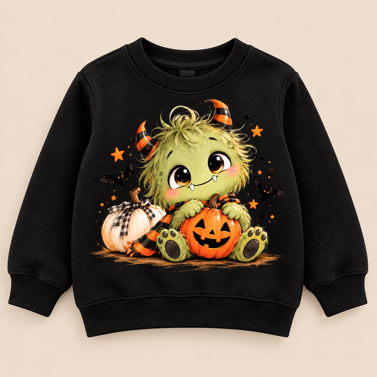 Sweatshirt de criança de Halloween com desenho fofo