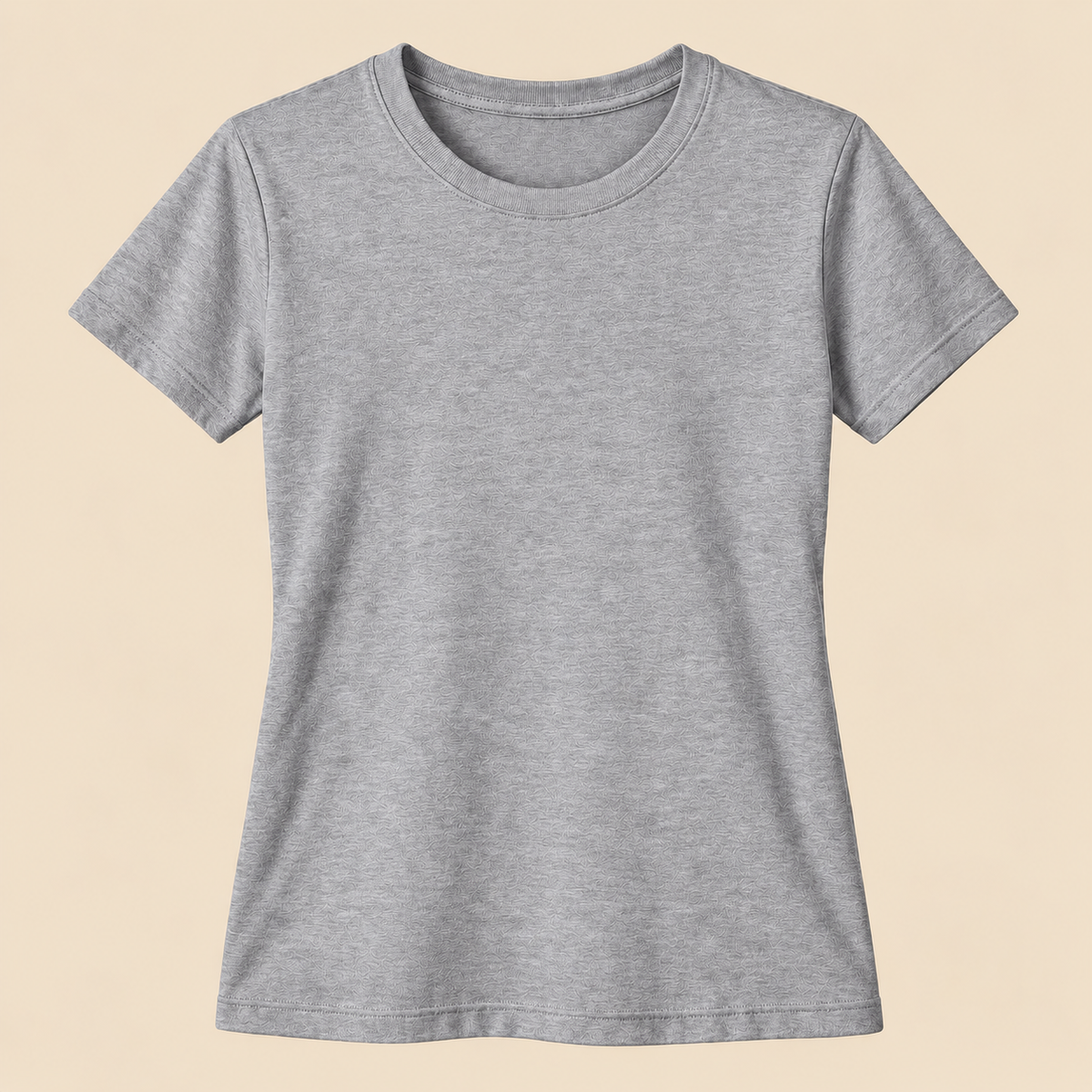 T-shirt cinzento mesclado personalizável em estúdio — Creat4you