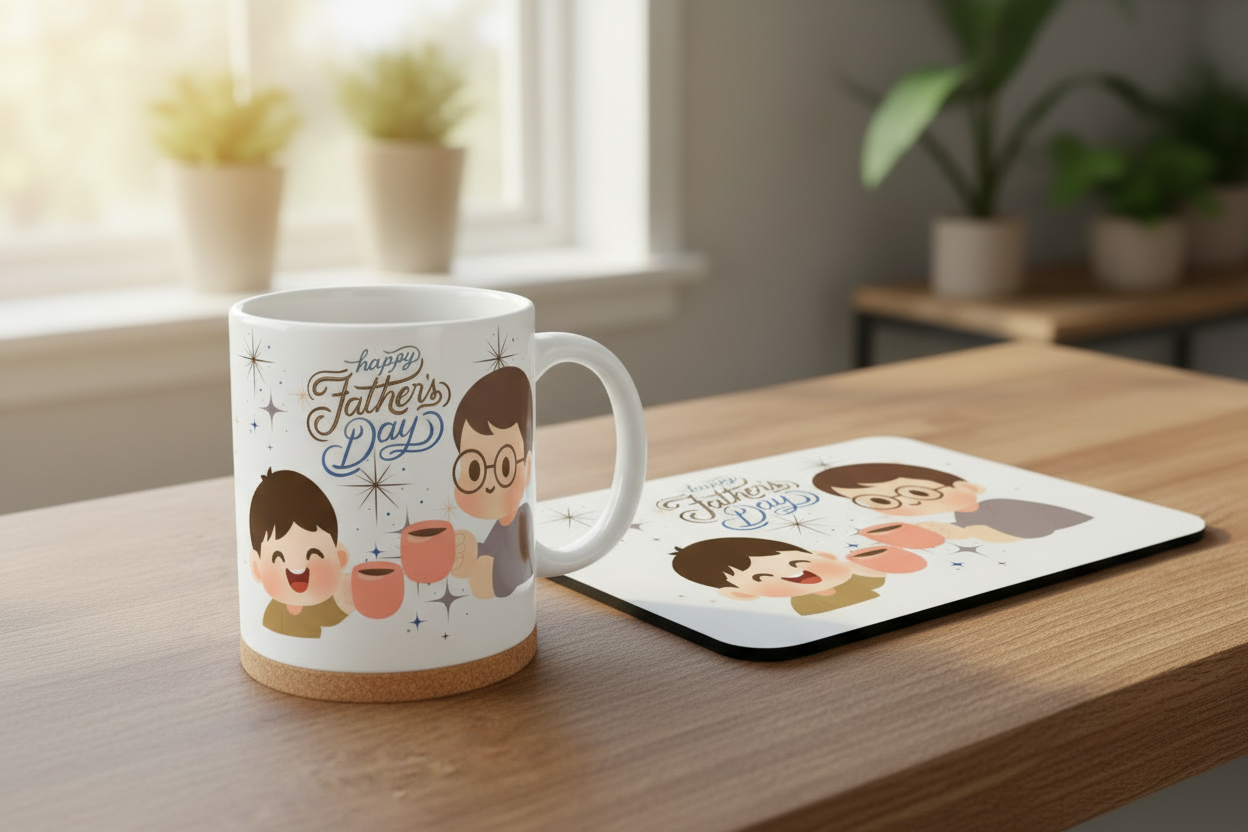 Conjunto Happy Father's Day Coffee Time