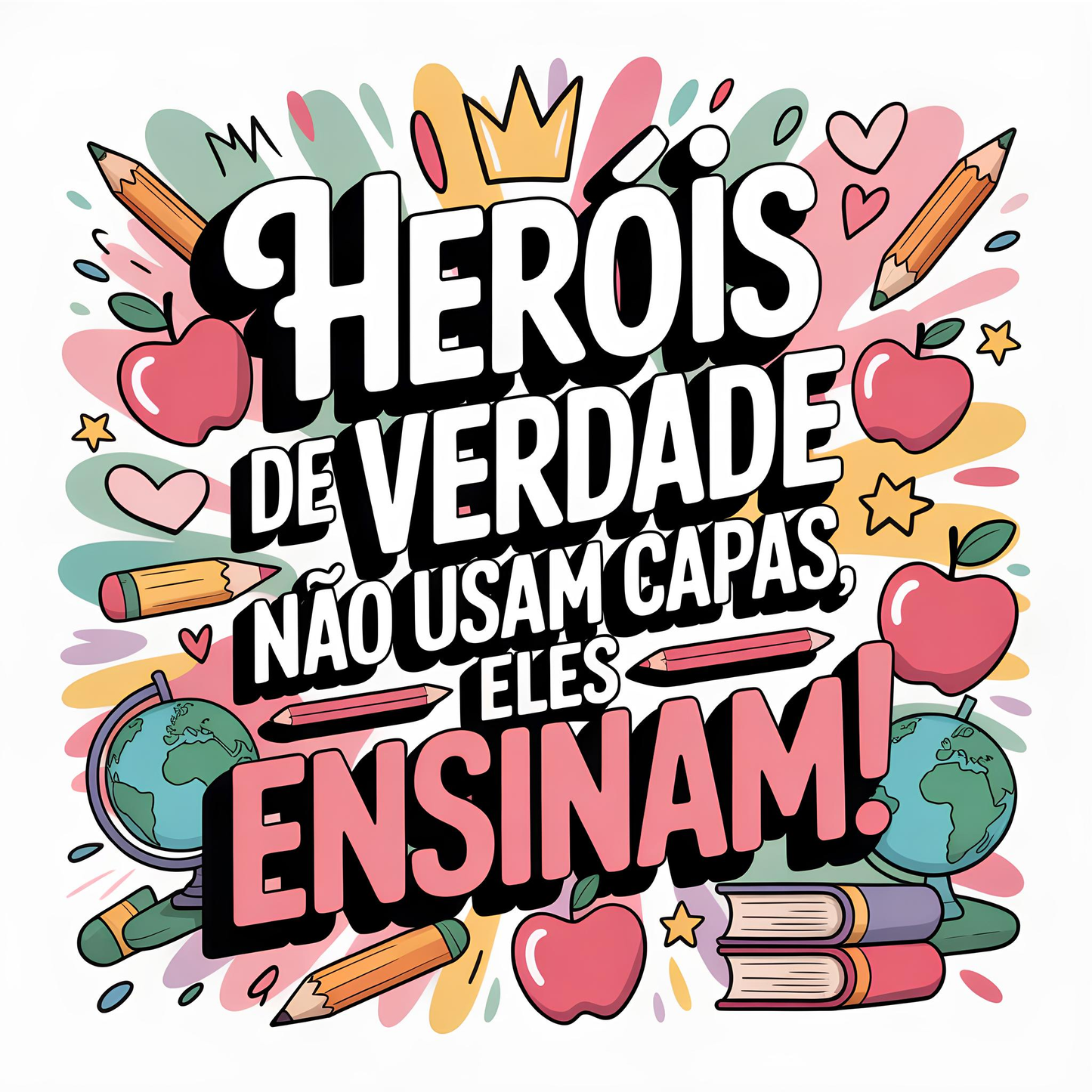 Caneca Heróis de Verdade Não Usam Capas — Base Cortiça