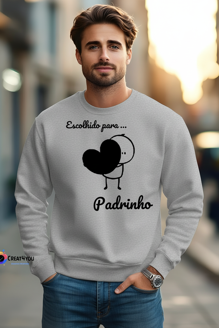 Sweatshirt Cinza #808080
